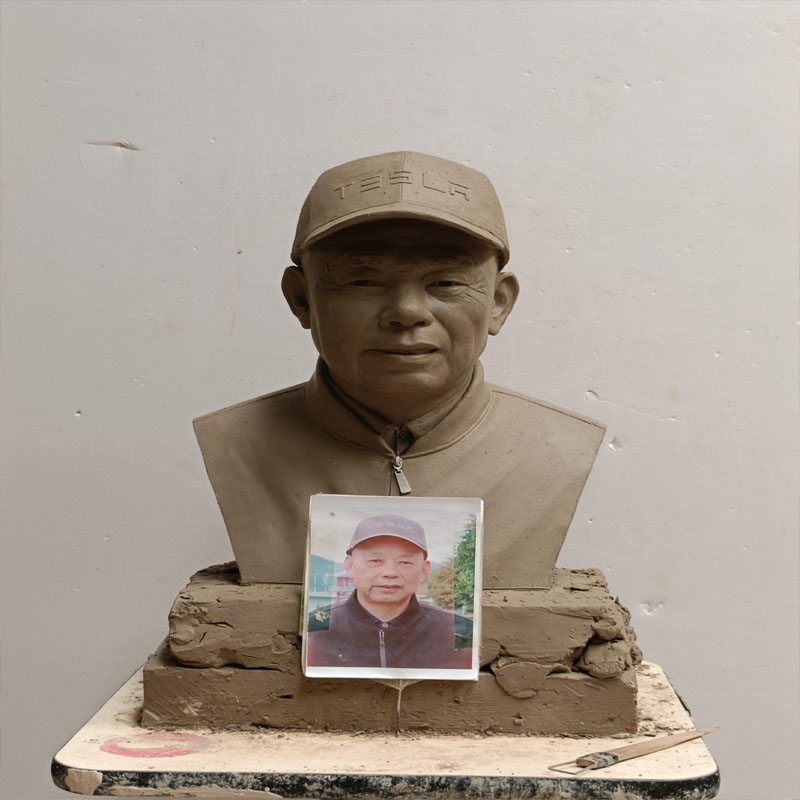 Custom na Bronze Portrait Sculpture