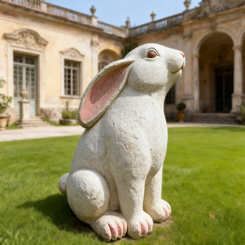 Marble Animal Rabbit Sculpture