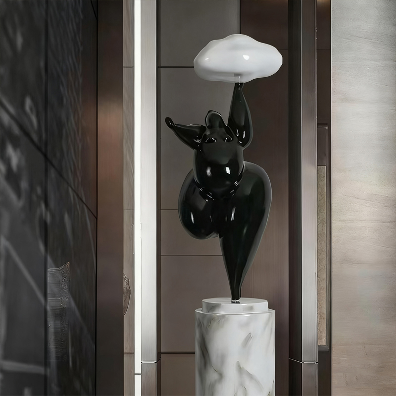 Cloud-Lifting Style Fiberglass Decorative Sculpture