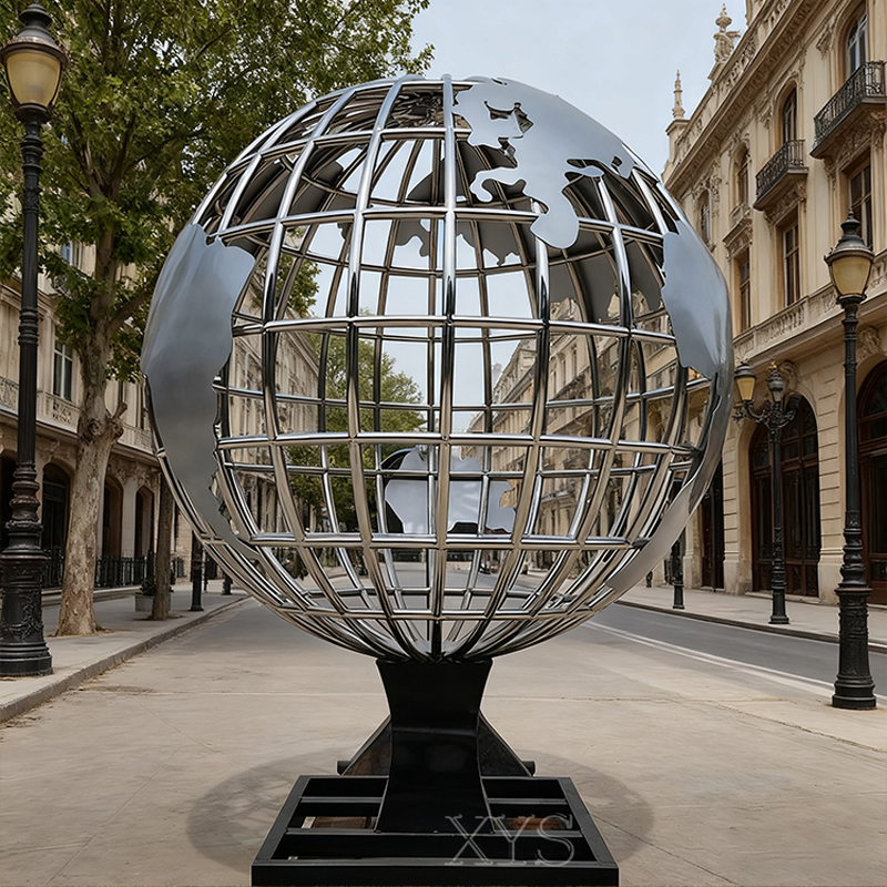 Pandaigdigang Meridian Openwork Globe Sculpture