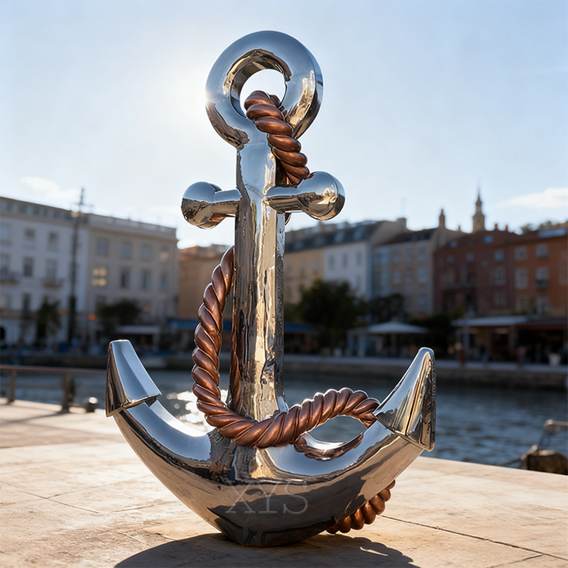 Itakda ang Sail Anchor-Theme Sculpture