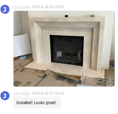 Ano ang hitsura ng isang Custom na Marble Fireplace Surround Mula sa Disenyo hanggang sa Pag-install?