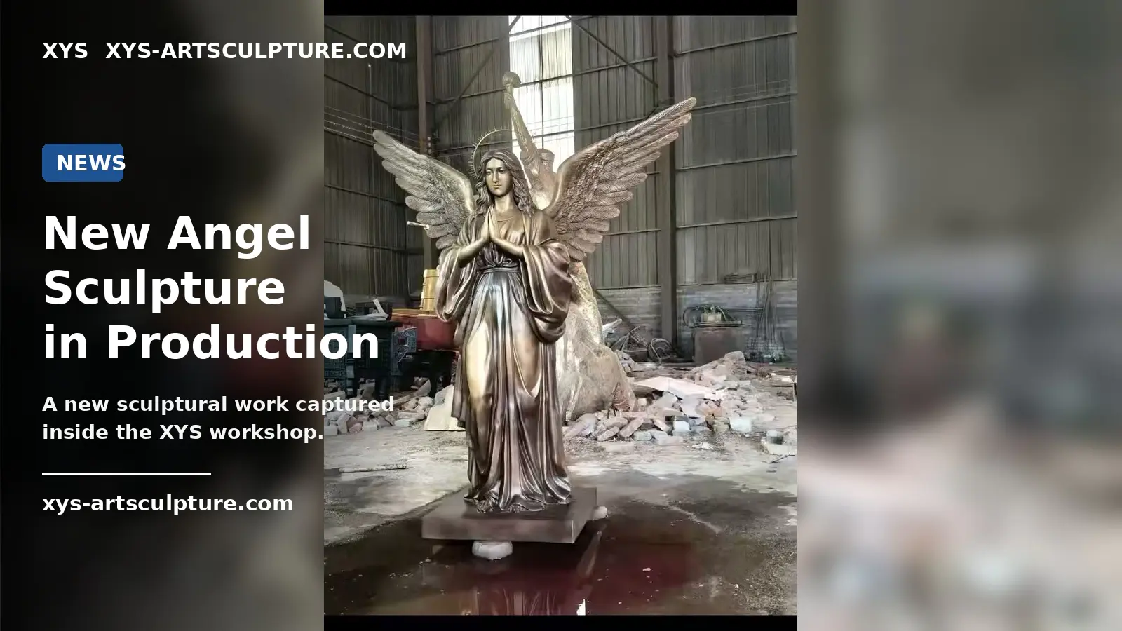 Paano Nakuha ng Cast Bronze Angel Sculpture ang Antique na Finish at Fine Detalye
