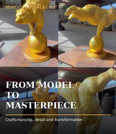 Paano Ginawa ang isang Bronze Circus Bear Sculpture para sa New York Tea Room?